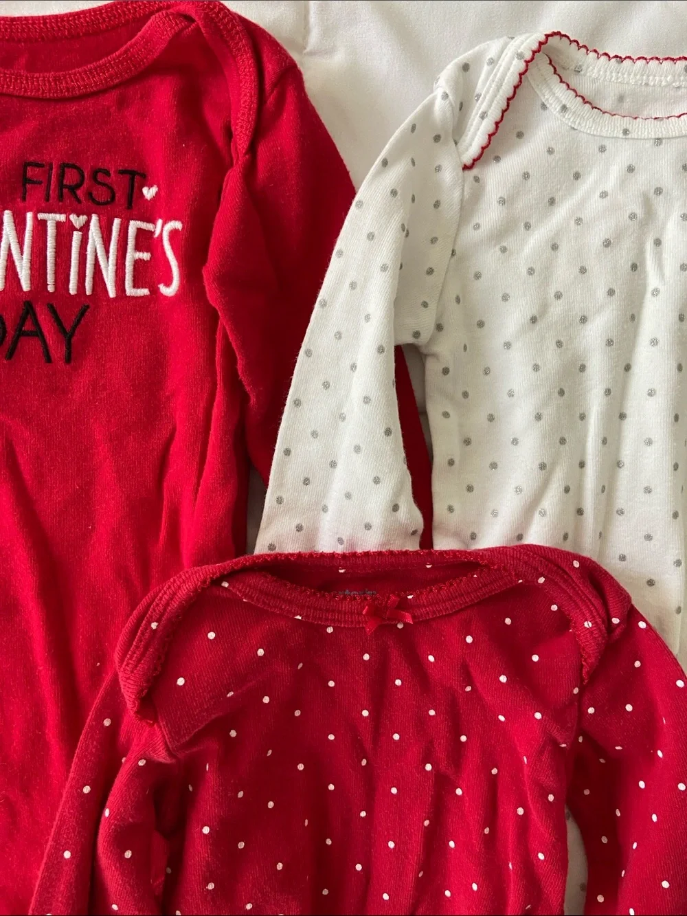 Valentine's Day Baby Girl Outfit 12 piece Bundle - Hearts & Tulle - Picture 7 of 12